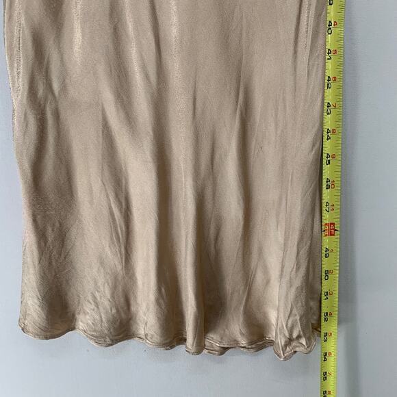 Shona Joy Women Bias Cowl Dress 4 Gold La Lune Sleeveless Midi Slip Sleeveless * - Picture 7 of 11